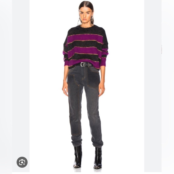 NWOT Isabel Marant Reece Striped Sweater (Small or FR36) - Picture 4 of 7